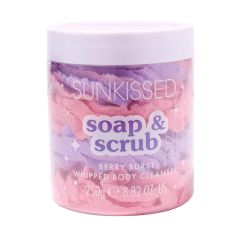 Sunkissed Soap and Scrub Whipped Body Cleanser Berry Burst 250g