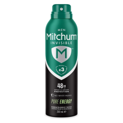 Mitchum Men Invisble 48H Antiperspirant Pure Energy 200ml