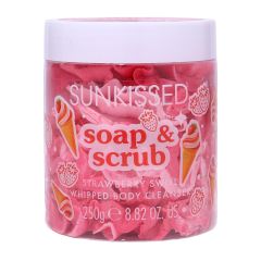 Sunkissed Soap and Scrub Whip Strawberry Swirl Body Cleanser 250g