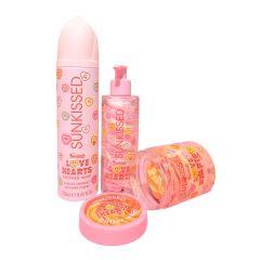 Sunkissed x Love Hearts Mini Collection Bath & Body Gift Set Bundle