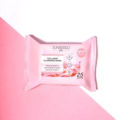 Sunkissed Skin Collagen Cleansing Wipes 25 Pack