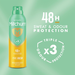 Mitchum Women Triple Odor Defense 48H Antiperspirant Pure Fresh 200ml