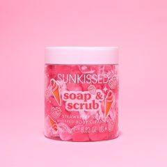Sunkissed Soap and Scrub Whip Strawberry Swirl Body Cleanser 250g