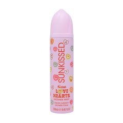 Sunkissed x Love Hearts Shower Whip Lemon Sherbet Shower Foam 250ml