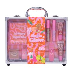 Q-KI Jingle & Glow Vanity Case Makeup Gift Set