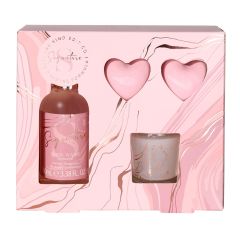 The Kind Edit Co. Signature Relax & Bathe - 30g Candle, 2 x 20g Bath Fizzers, 100ml Body Wash