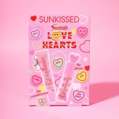 Sunkissed Love Hearts Lip Gloss & Conditioner Lip Duo Gift Set Cherry