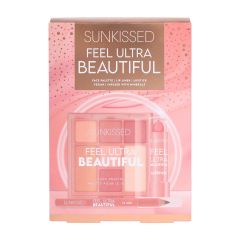 Sunkissed Feel Ultra Beautiful Gift Set - Lipstick, Lip Liner Pencil, Face Powder, Eyeshadow