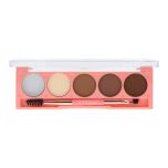 Sunkissed Beauty Brows Wax & Powder Brow Palette - Infused with Mineral - 4 x 1g Brow Powder, 0.5g Brow Wax 