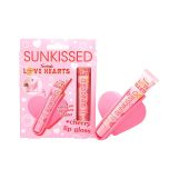 Sunkissed x Love Hearts Lip Gloss and Holder