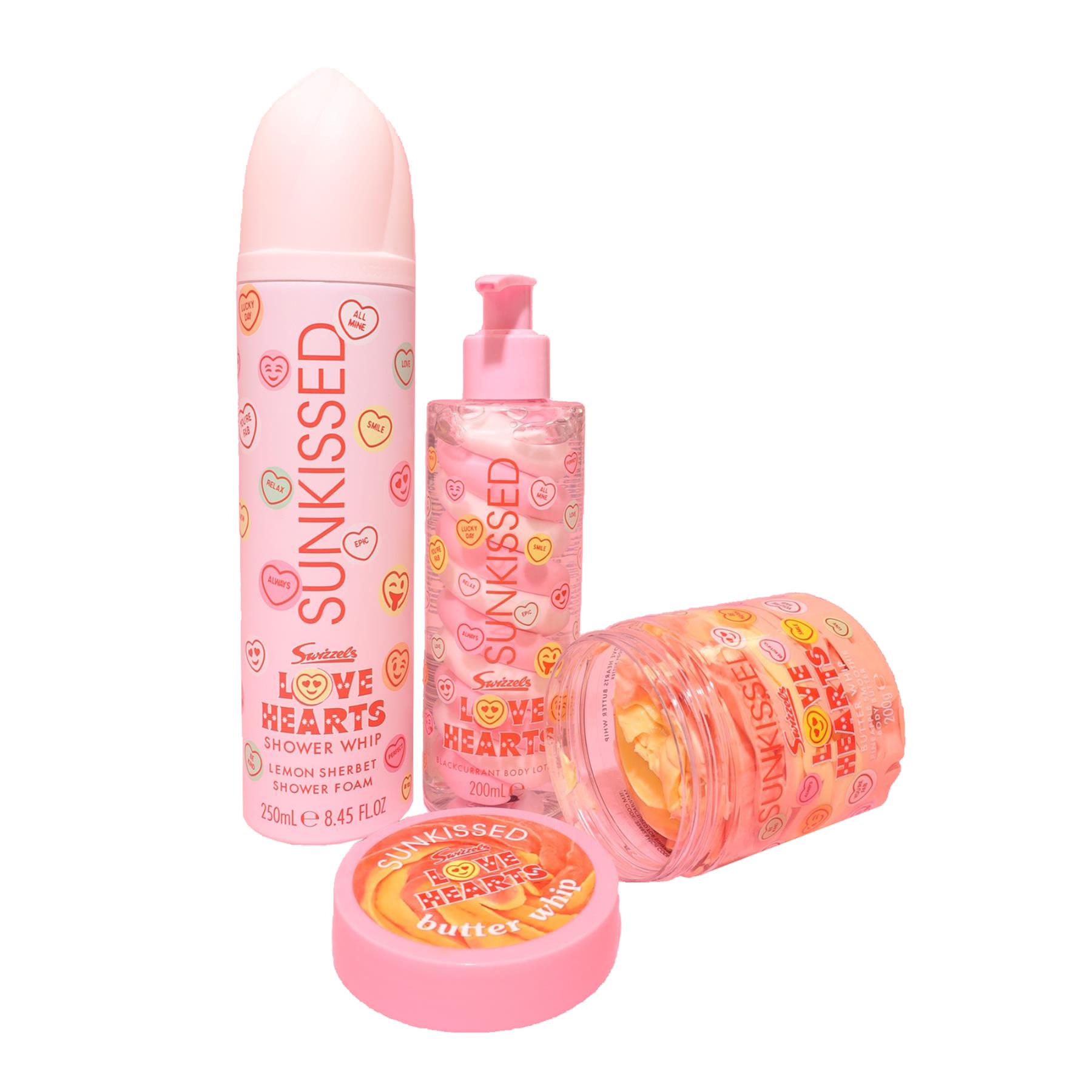 Image of Sunkissed x Love Hearts Mini Collection Bath & Body Gift Set Bundle