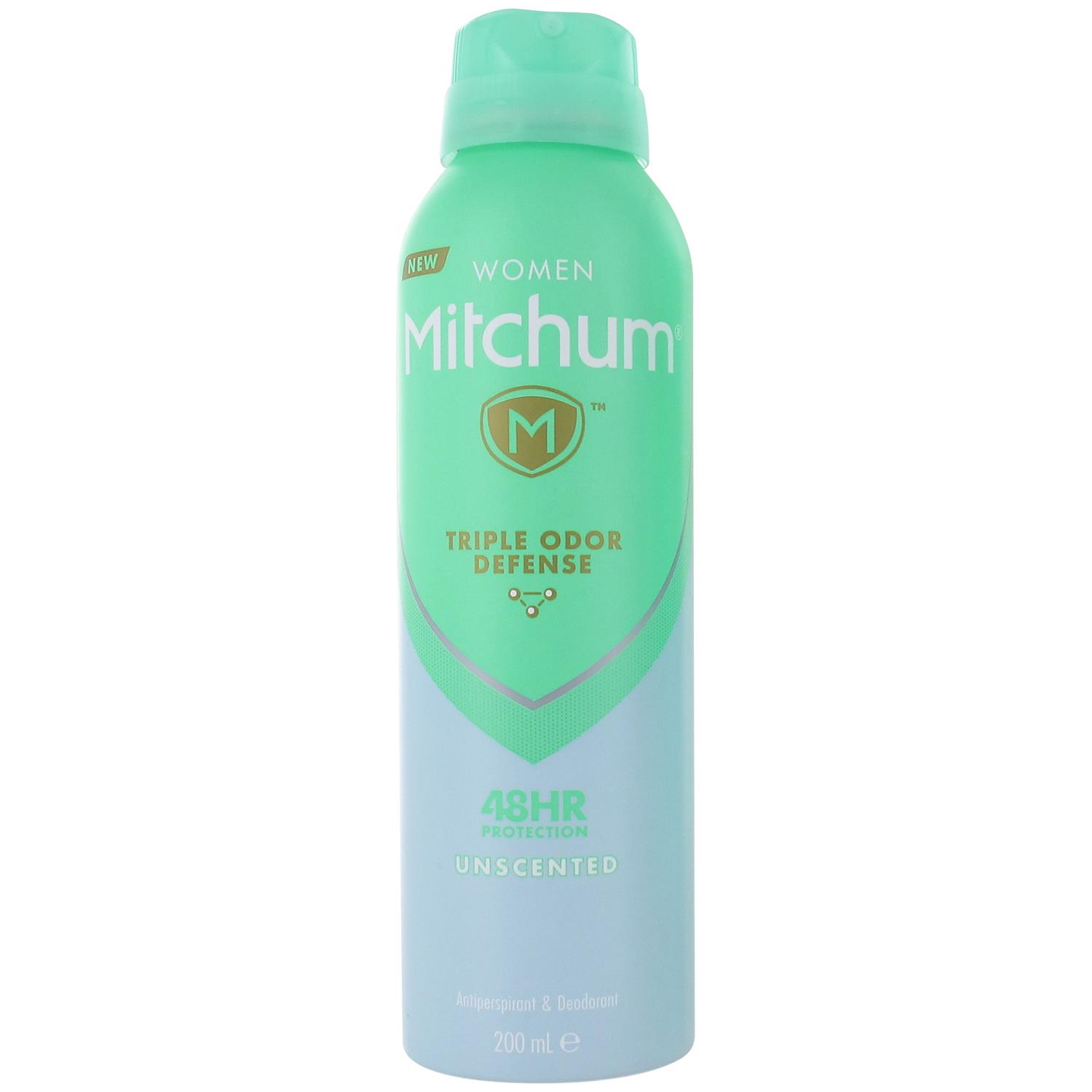 Mitchum Women Triple Odor Defense 48H Antiperspirant Unscented 200ml from Perfume Plus Direct