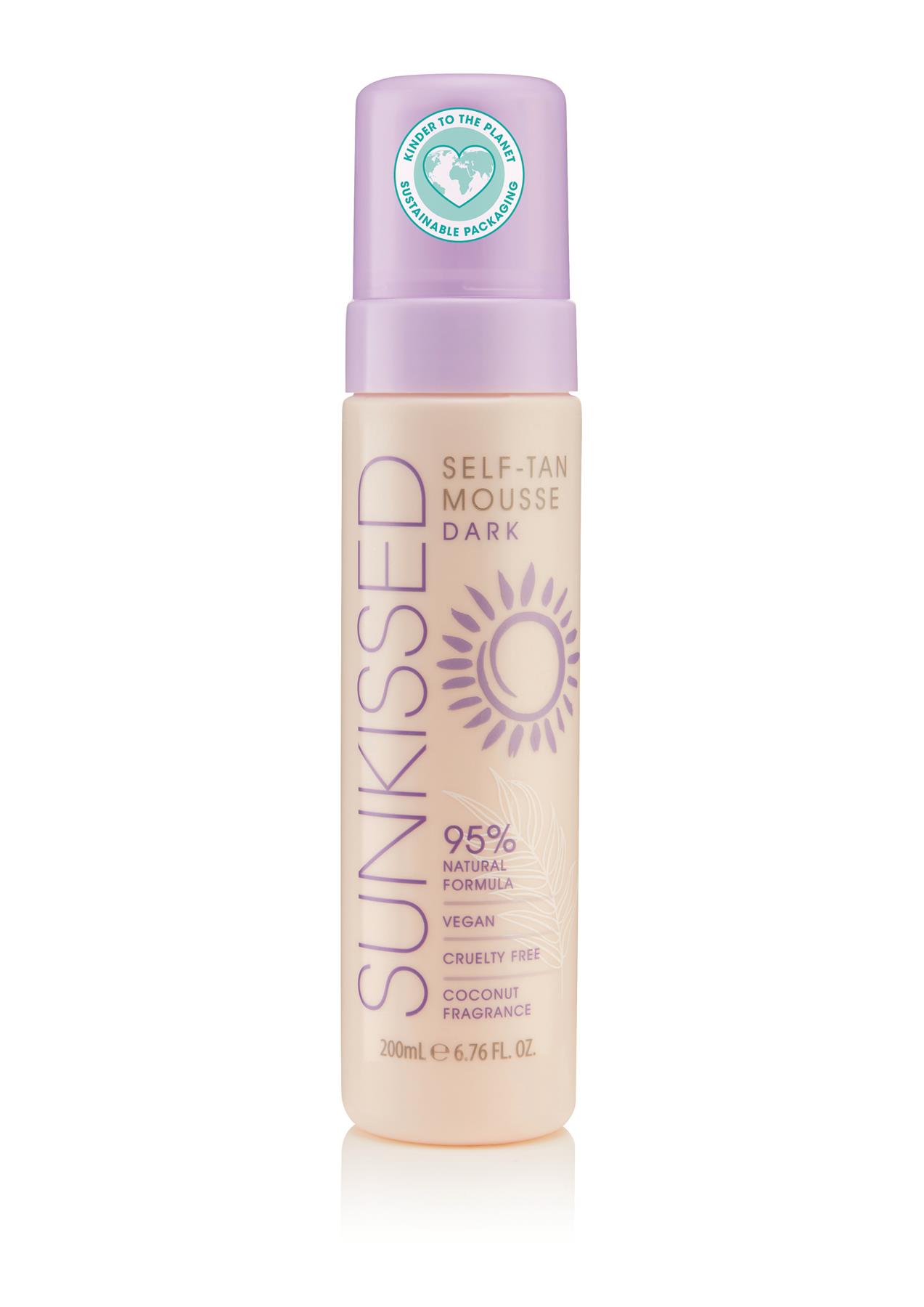 Sunkissed Self Tan Mousse Dark 200ml 95% Natural from Perfume Plus Direct