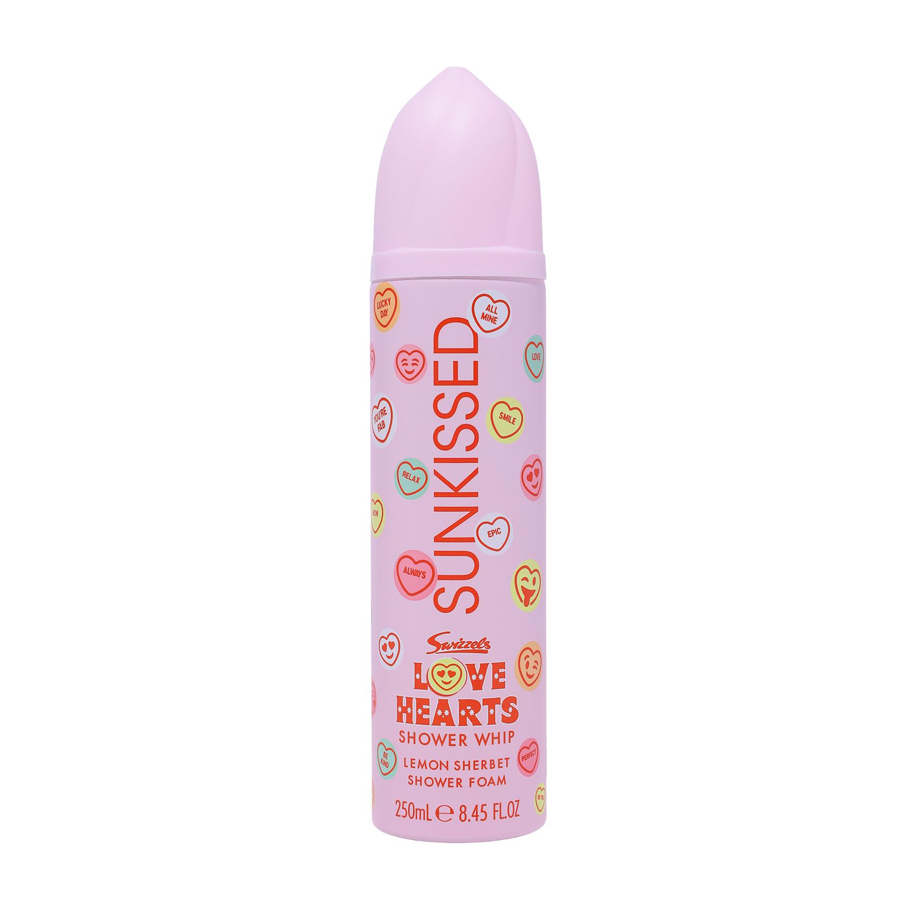 Sunkissed x Love Hearts Shower Whip Lemon Sherbet Shower Foam 250ml from Perfume Plus Direct
