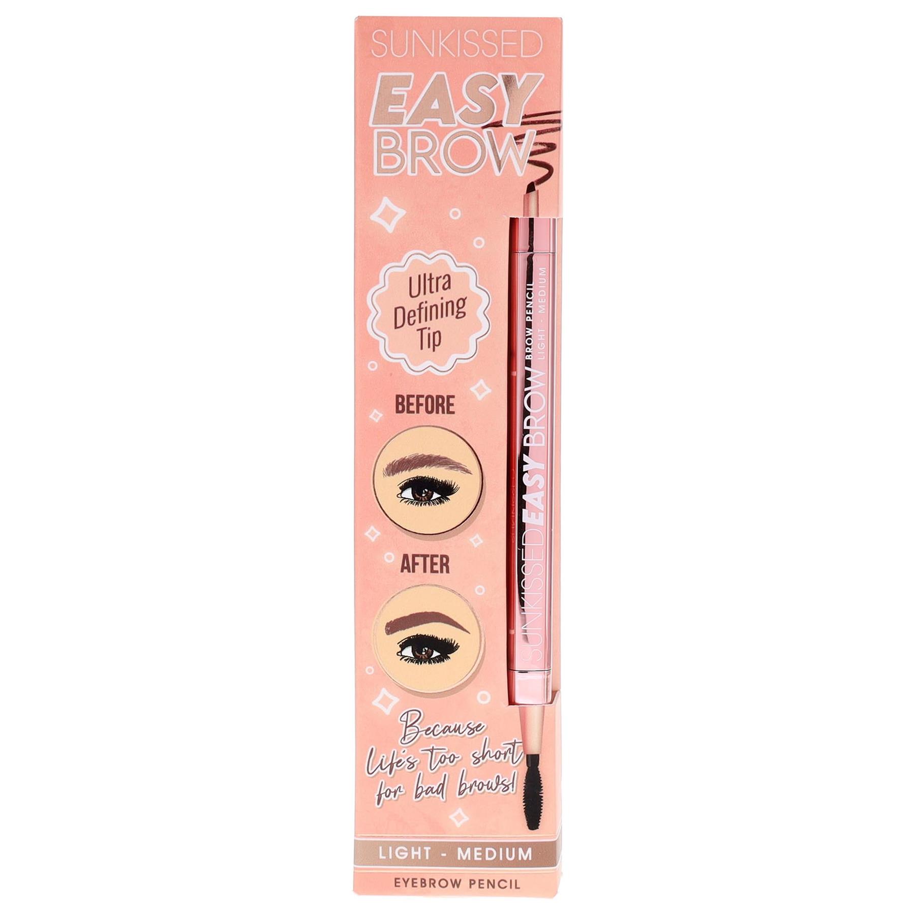Sunkissed Easy Brow Eye Brow Pencil 0.1g Light Medium - Vegan at Perfume Plus Direct