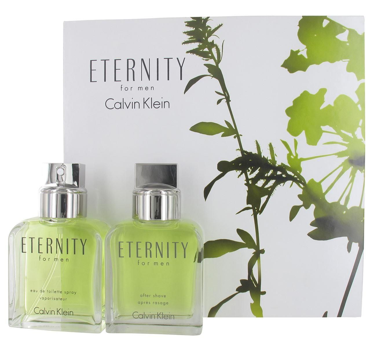 Calvin Klein Eternity Gift Set 100ml Eau de Toilette, 100ml Aftershave for  Him