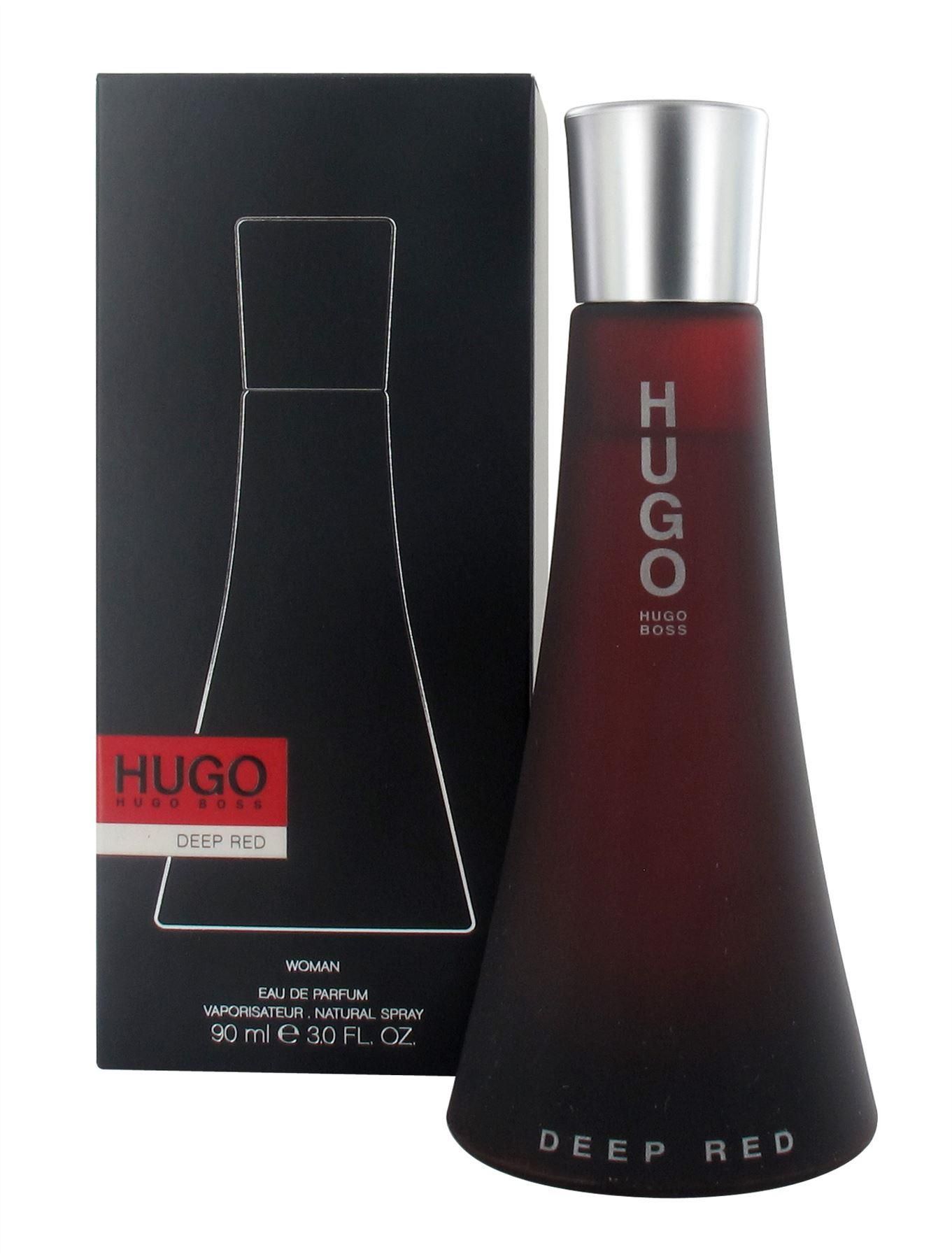 hugo deep red eau de parfum spray 90ml