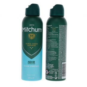 Mitchum Clean Control 200ml  Antiperspirant & Deodorant Spary - 48HR Protection for Him