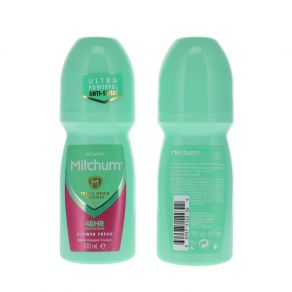 Mitchum Triple Odor Defense Flower Fresh 100ml Roll On Antiperspiant & Deodorant - 48HR Protection for Her