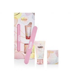 The Kind Edit Co Bubble Boutique Hand Care Set - 30ml Hand Lotion, 50g Hand Crystals, Nail File