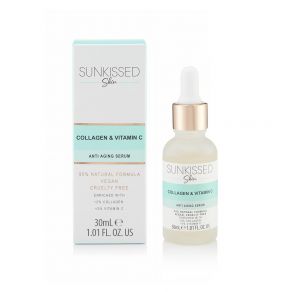 Sunkissed Skin Collagen & Vitamin C Anti Aging Serum 30ml enriched with +2% Collagen, +2% Vitamin C