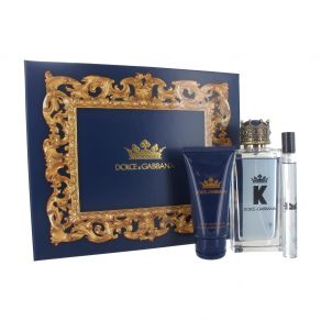 Dolce & Gabbana K by Dolce & Gabbana 100ml Eau de Toilette Spray Gift Set 10ml Eau de Toilette, 50ml Aftershave Balm for Him