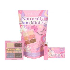 Sunkissed Mini Glam Set - False Eye Lashes, Eyeshadow Palette, Lipstick