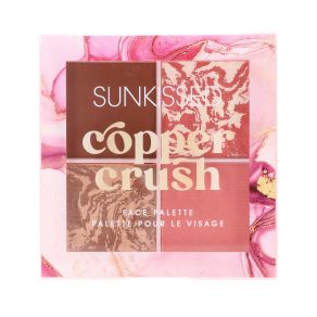 Sunkissed Copper Crush Face Palette - Bronzer, Blusher, Baked Powder
