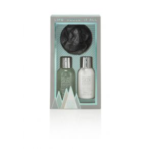 Style & Grace Skin Expert Mini Shower Kit Gift Set 100ml Body Lotion, 100ml Hair & Body Wash, Shower Flower
