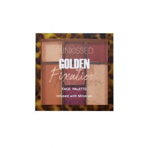 Sunkissed Golden Fixation Face Palette  - 5 x 0.9g Eyeshadow, 2 x2.4g Face Powders