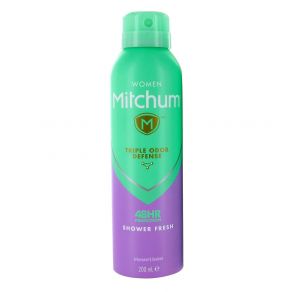 Mitchum Woman Shower Fresh Triple Odor Defense 48Hrs Protection Antiperspirant & Deodorant Spray 200ml