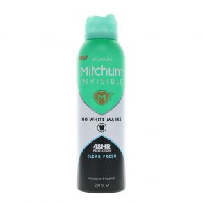 Mitchum Invisible Clear Fresh 48HR Protection Antiperspirant & Dedorant Spray 200ml for Her
