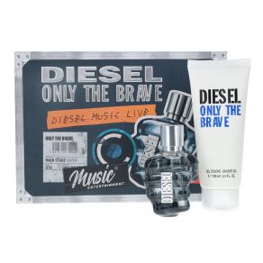 Diesel Only The Brave 50ml Eau de Toilette Gift Set 100ml Shower Gel for Him