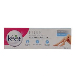 Veet Skin Fresh Hair Removal Cream 100ml for Sensitive Skin with Aloe Vera & Vitamin E