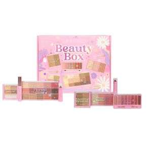 Sunkissed Naturally Bronzed Beauty Box - Contour Palette,Bronzer, Lipstick Palette, Highlighter Blusher Palette, Mascara, Eyeshadow