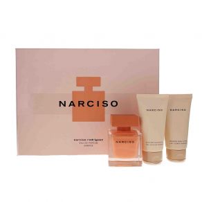 Narciso Rodriguez Ambree 50ml Eau de Parfum Gift Set 50ml Body Lotion, 50ml Shower Gel for Her