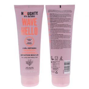 Noughty Wave Hello Curl Defining Shampoo 250ml for Curly and Wavy Hair with Sea Kelp & Avocado Oil