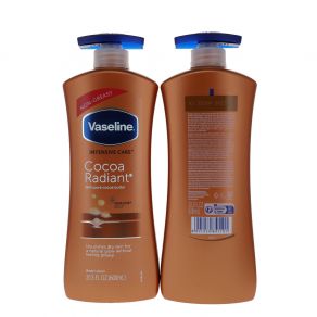 Vaseline Intensive Care Cocoa Radiant 600ml Body Lotion with Cocoa & Shea Butter for Dry Skin