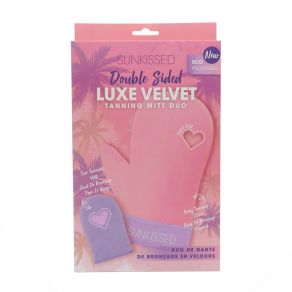 Sunkissed Double Sided Luxe Velvet Tanning Mitt Duo