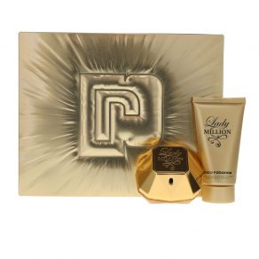 Paco Rabanne Lady Million 50ml Eau de Parfum Gift Set 75ml Body Lotion for Her