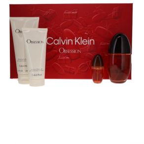 Calvin Klein Obsession 100 Eau de Parfum, 15m Eau de Parfum Gift Set  200ml  Body Lotion, 50ml Shower Gel for Her