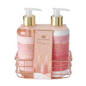 Style & Grace Utopia Luxury Hand Care Set - 280ml Hand Wash, 280ml Hand Lotion, Caddy