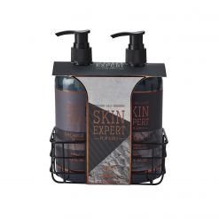 Style & Grace Skin Expert Shower Duo  - 500ml Shower Gel, 500ml Shampoo, Basket