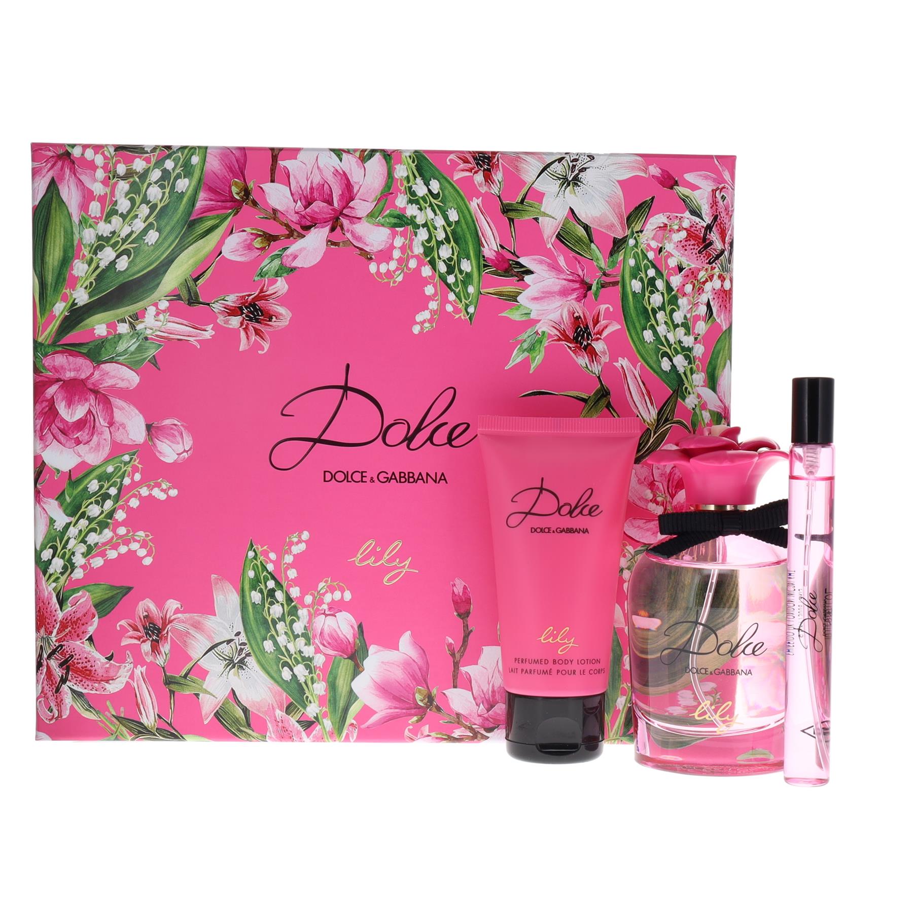 Dolce and Gabbana Dolce Lily 75ml Eau de Toilette Gift Set 50ml Body Lotion, 10ml Eau de Toilette for... from Perfume Plus Direct