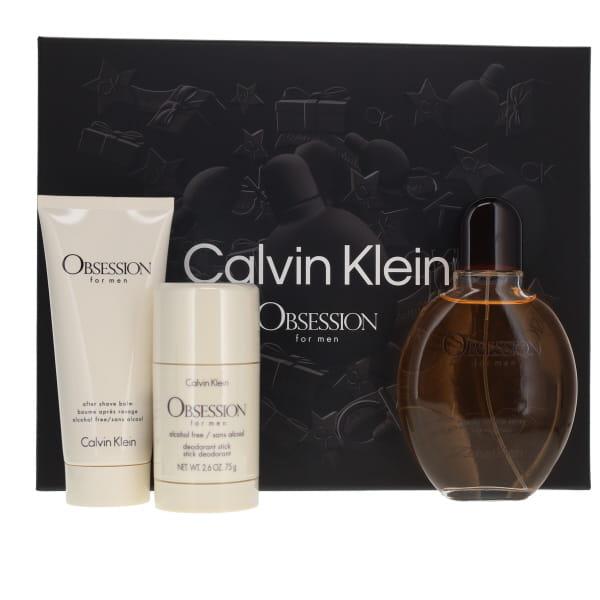 Calvin Klein Obsession Men 125ml Eau de Toilette Gift Set 75ml Deodorant, 100ml Aftershave Balm for... from Perfume Plus Direct