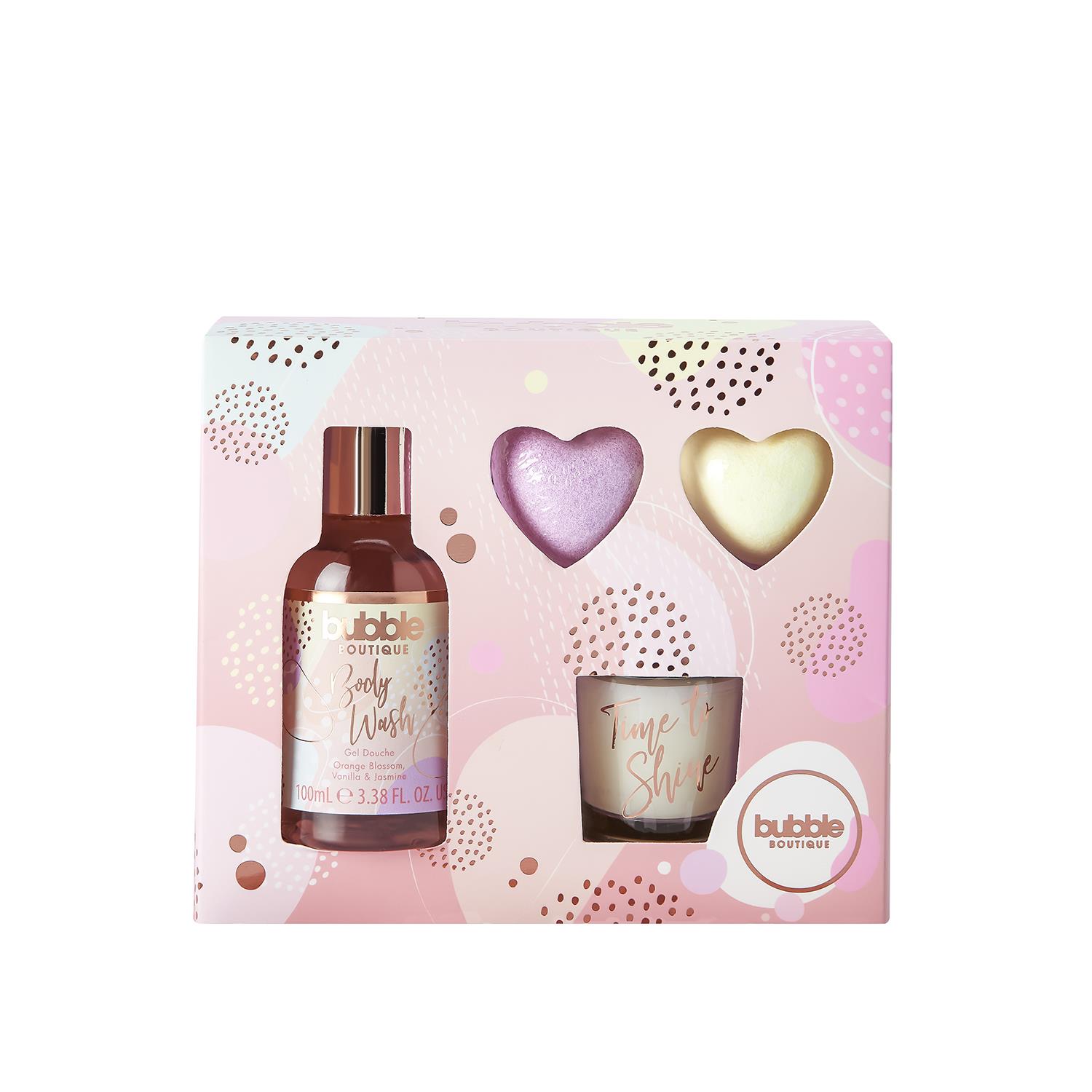 Style & Grace Bubble Boutique Relax & Bathe - Body Wash, Bath Fizzer, Candle, Votive at Perfume Plus Direct