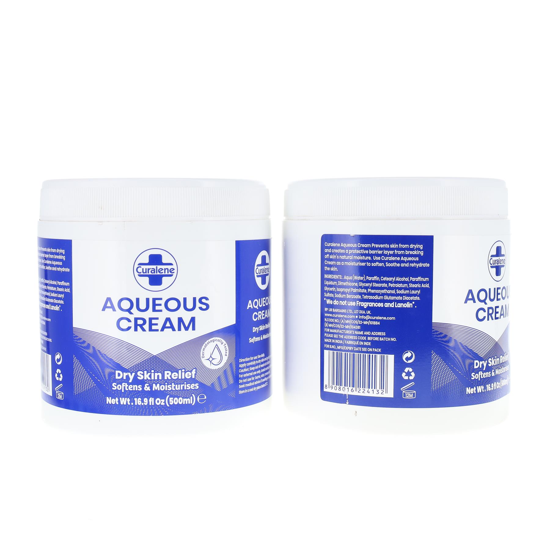 Curalene Original Aqueous Cream 500ml - Dry Skin Relief at Perfume Plus Direct