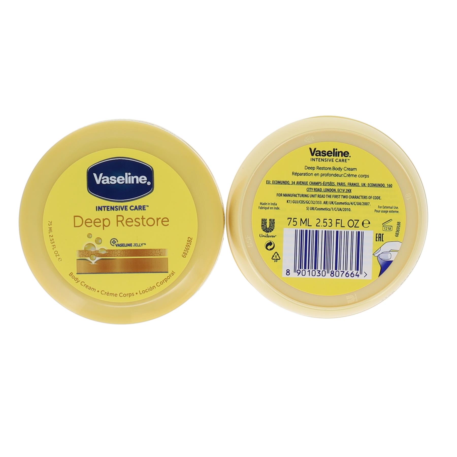Vaseline Intensive Care Deep Restore Body Cream 75ml at Perfume Plus Direct